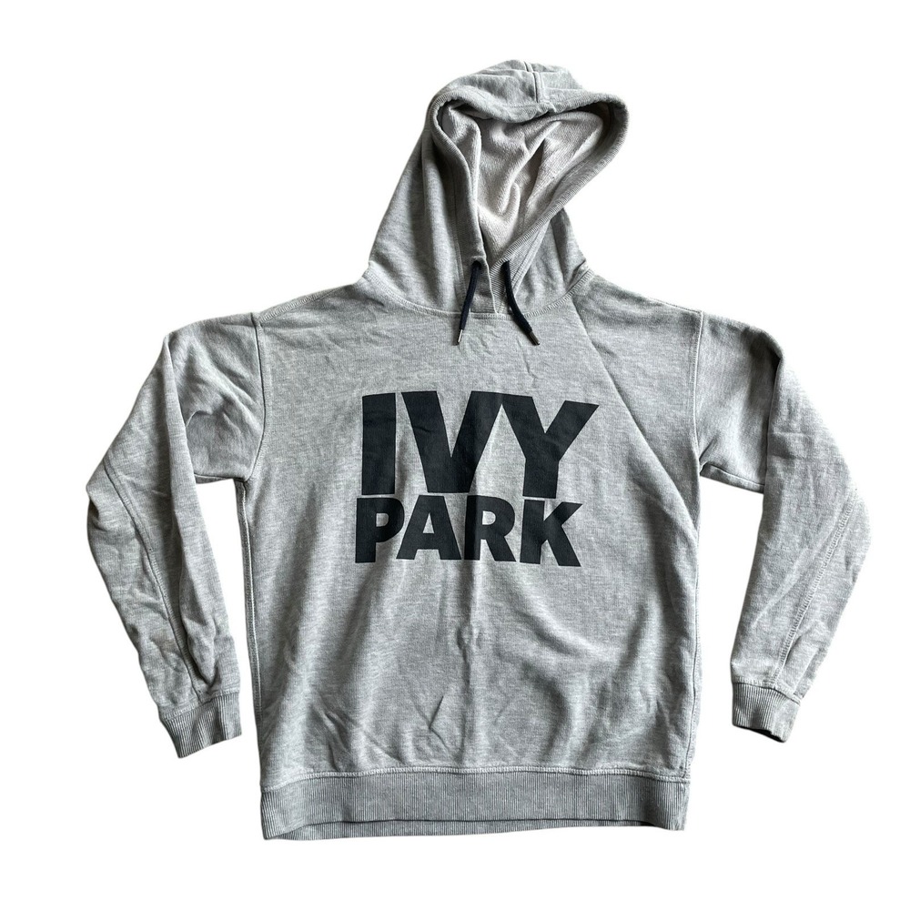 Ivy Park Hoodie Women's XXS Gray Pullover Sweatshirt‎ Graphic Beyonce Oversized